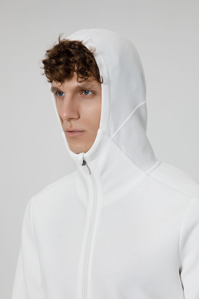 Куртка с капюшоном унисекс Begi, молочно-белая / Миниатюра модельного (1000)