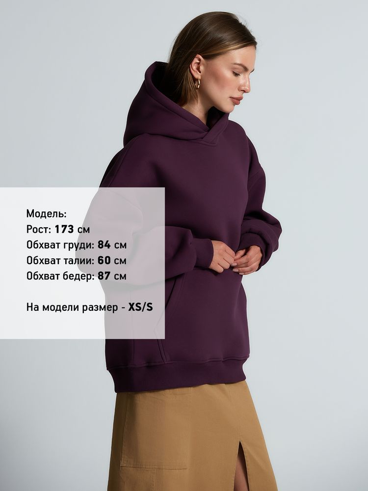 Худи Kulonga Oversize, фиолетовое / Миниатюра модельного (1000)