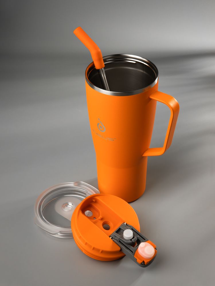 Термостакан Kasumigaoka, оранжевый / Миниатюра имиджевого (1000)