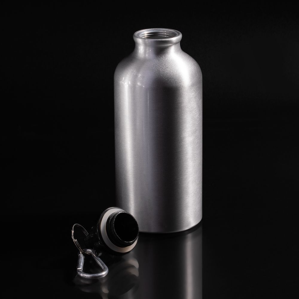 Бутылка для воды Funrun 400, серебристая / Миниатюра имиджевого (1000)