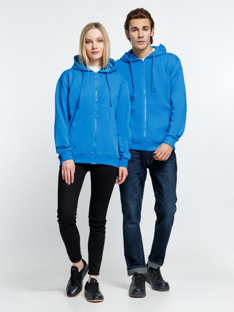 Толстовка на молнии с капюшоном Siverga 2.0, бирюзовая / Миниатюра модельного (1000)