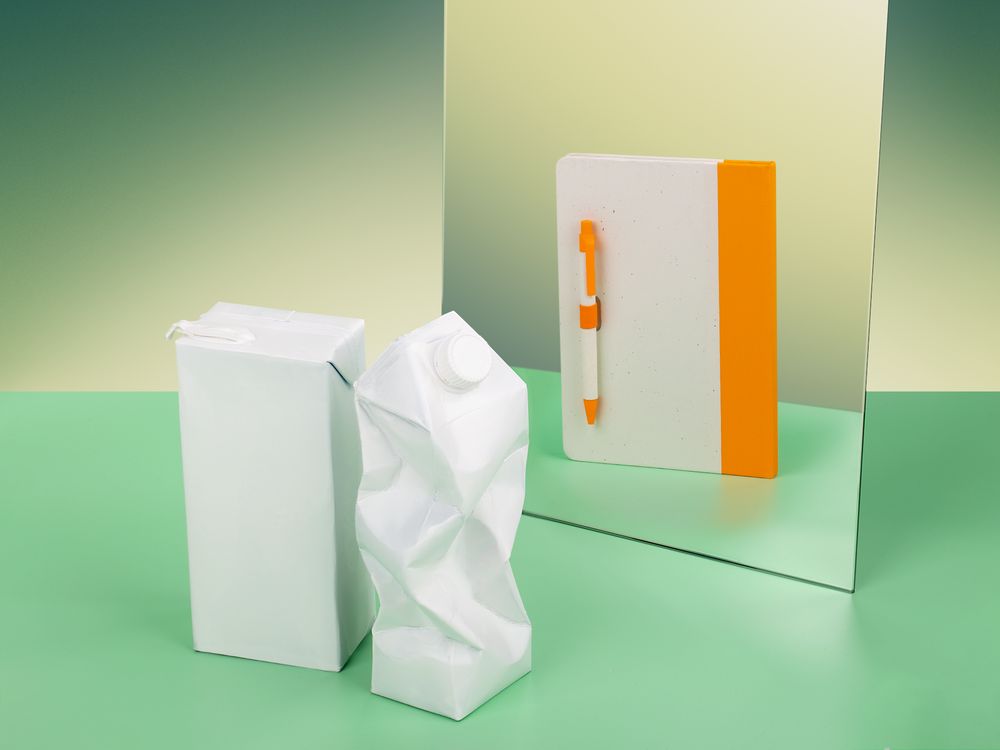 Ручка шариковая MilkMake, оранжевая / Миниатюра имиджевого (1000)