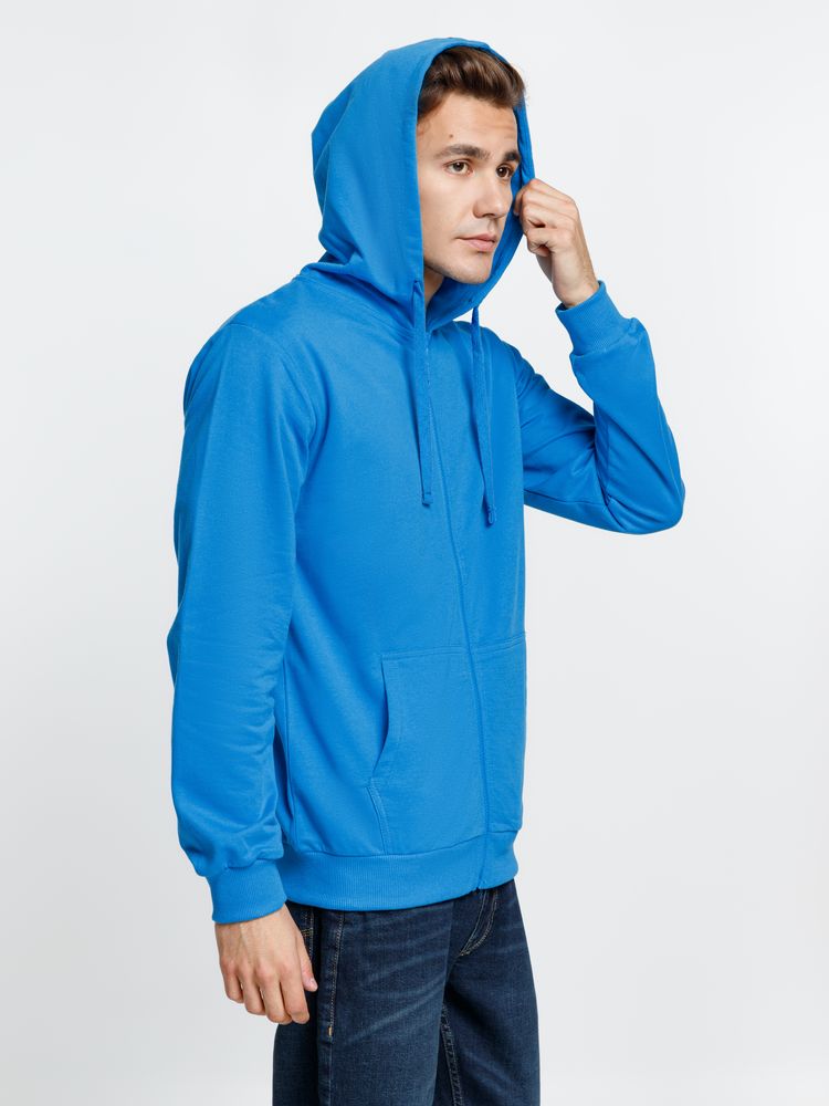 Толстовка на молнии с капюшоном Siverga 2.0, бирюзовая / Миниатюра модельного (1000)