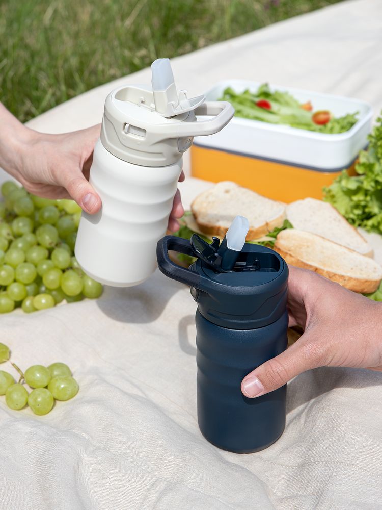 Термобутылка Fujisan 2.0 без логотипа, темно-синяя / Миниатюра имиджевого (1000)