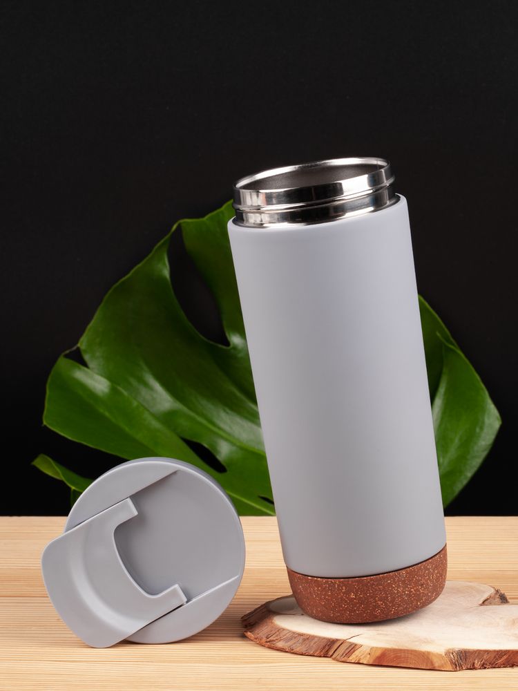 Термостакан Steady, серый / Миниатюра имиджевого (1000)