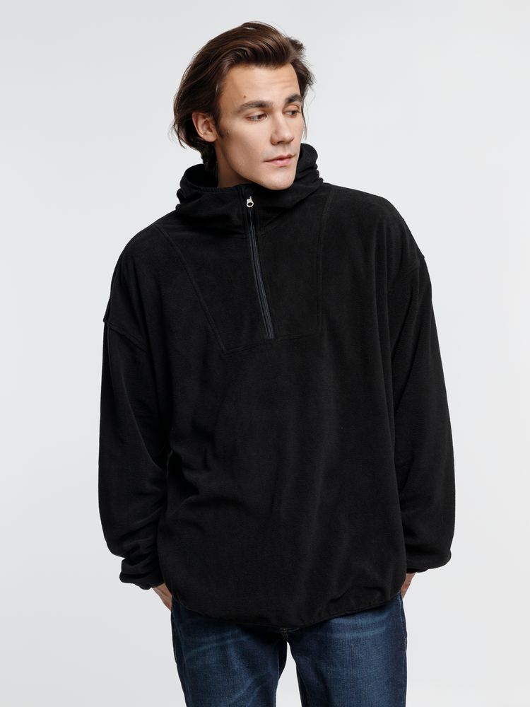 Анорак флисовый унисекс Fliska, черный / Миниатюра модельного (1000)