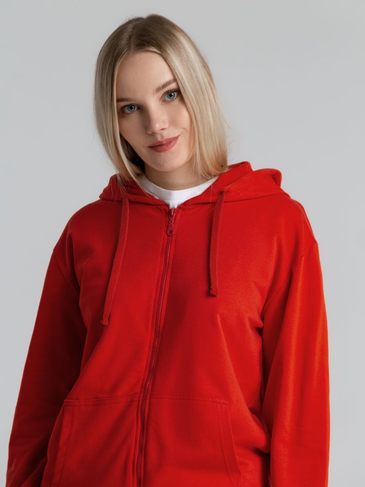 Толстовка на молнии с капюшоном Siverga 2.0, красная / Миниатюра модельного (1000)
