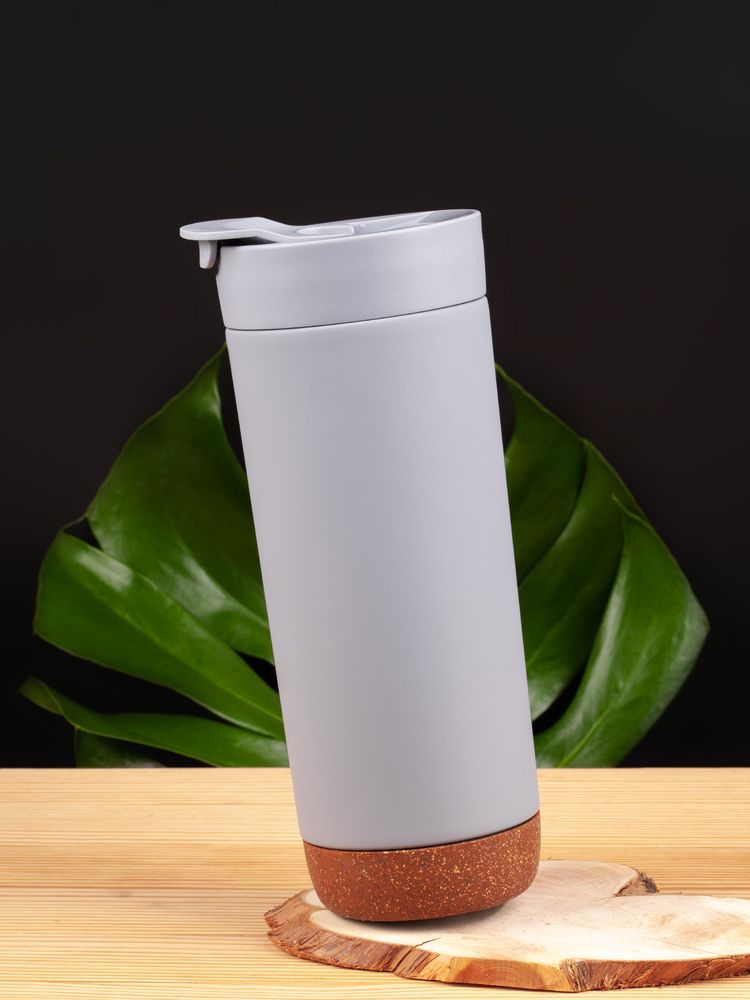 Термостакан Steady, серый / Миниатюра имиджевого (1000)