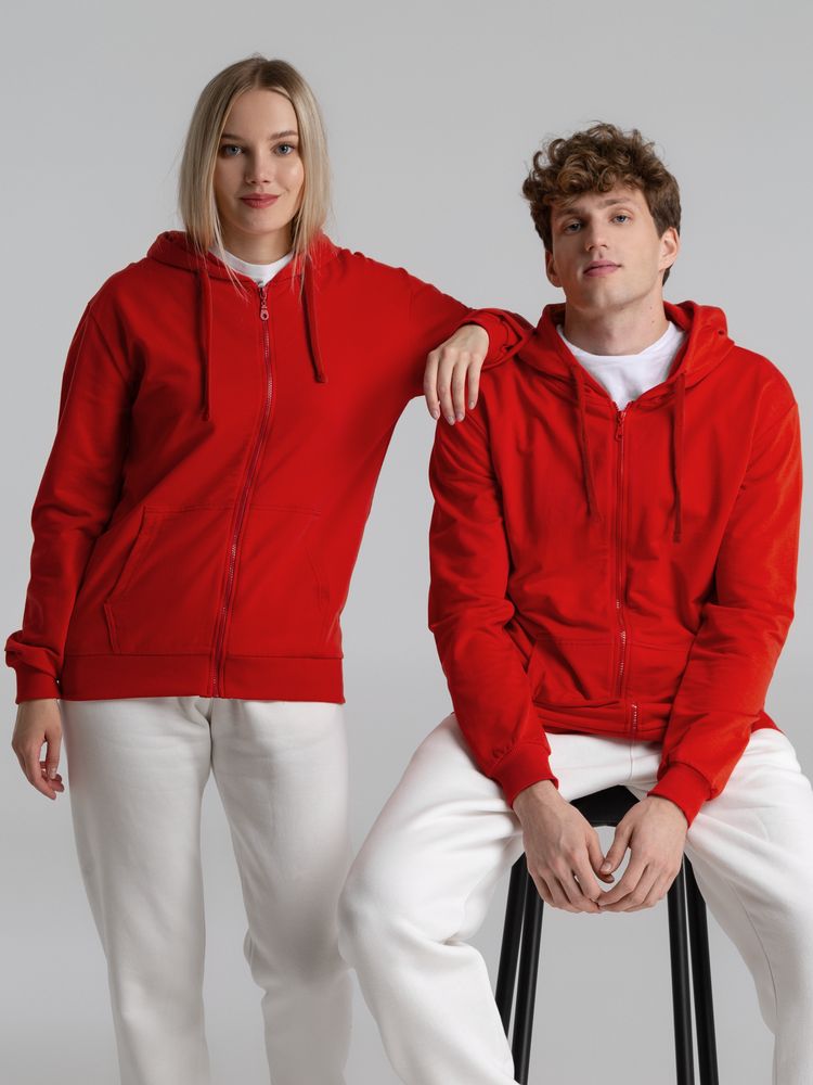 Толстовка на молнии с капюшоном Siverga 2.0, красная / Миниатюра модельного (1000)
