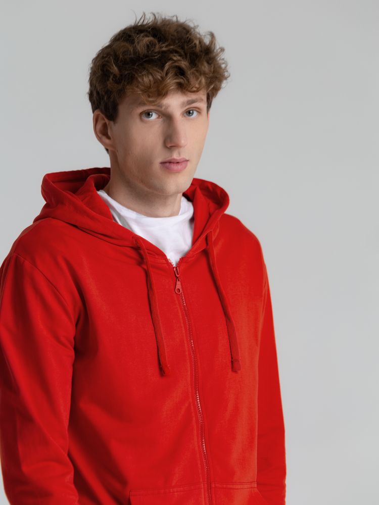 Толстовка на молнии с капюшоном Siverga 2.0, красная / Миниатюра модельного (1000)