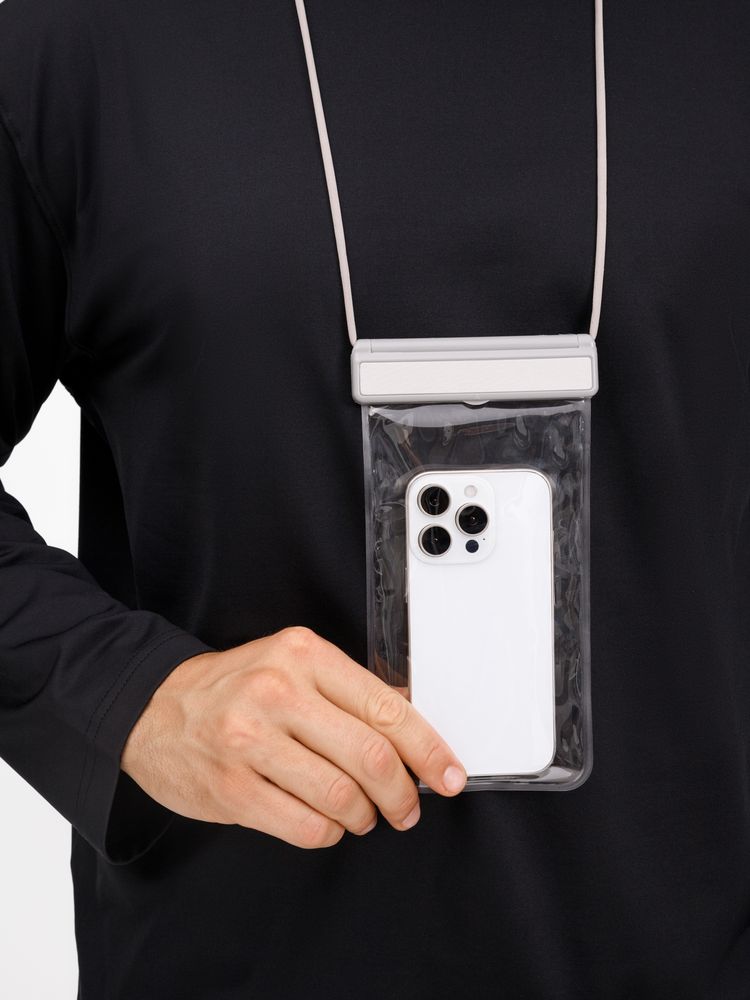 Водонепроницаемый чехол для телефона Aqualock, серый / Миниатюра модельного (1000)