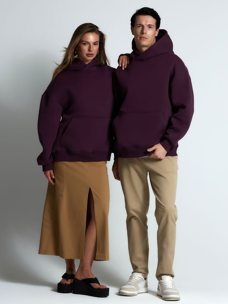 Худи Kulonga Oversize, фиолетовое / Миниатюра модельного (1000)