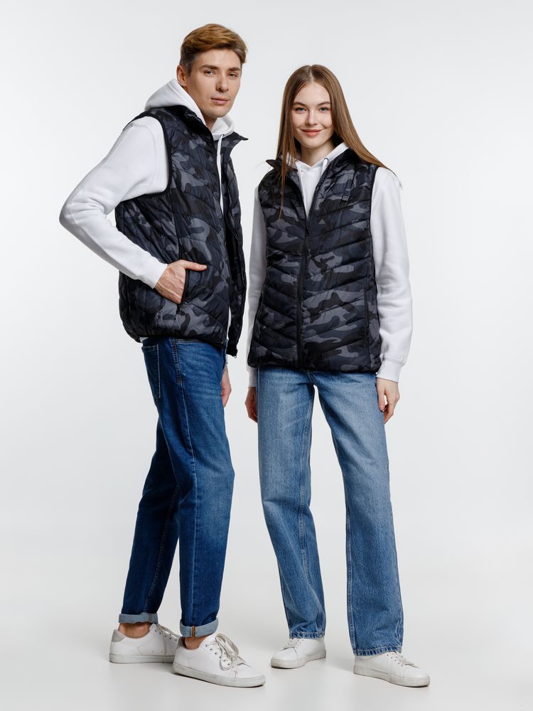 Жилет с подогревом Thermalli Valmorel, серый камуфляж / Миниатюра модельного (1000)