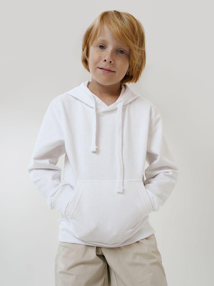 Худи детское Kirenga Kids 2.0, белое / Миниатюра модельного (1000)