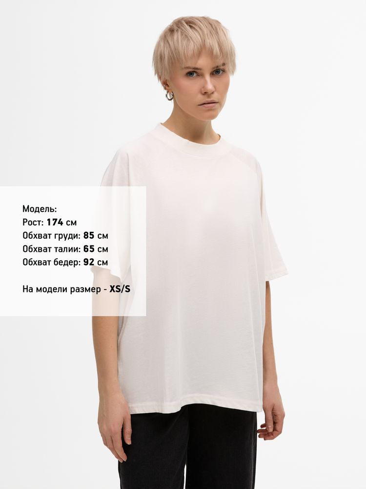 Футболка унисекс T2, молочно-белая / Миниатюра модельного (1000)