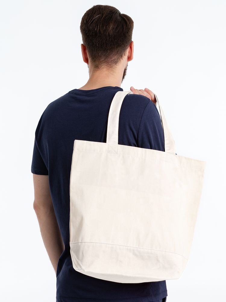 Холщовая сумка Shopaholic, неокрашенная / Миниатюра модельного (1000)