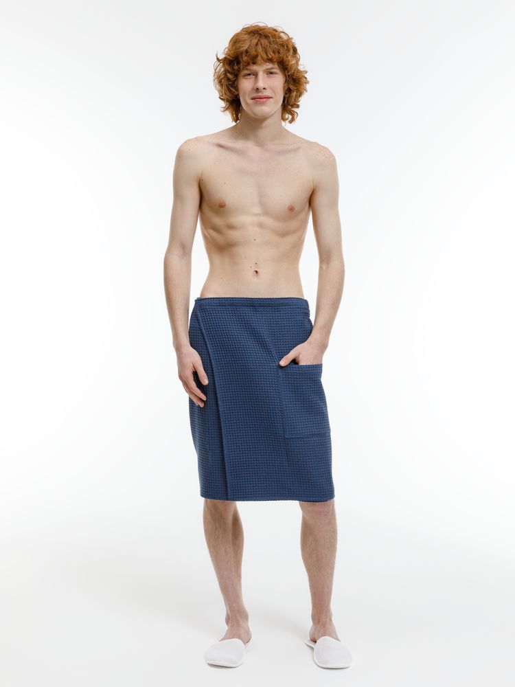 Банный набор Great Heat Therapy, мужской, темно-синий / Миниатюра модельного (1000)