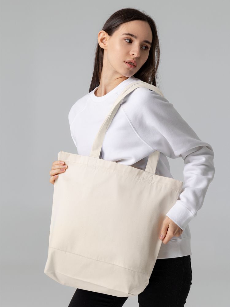 Холщовая сумка Shopaholic, неокрашенная / Миниатюра модельного (1000)