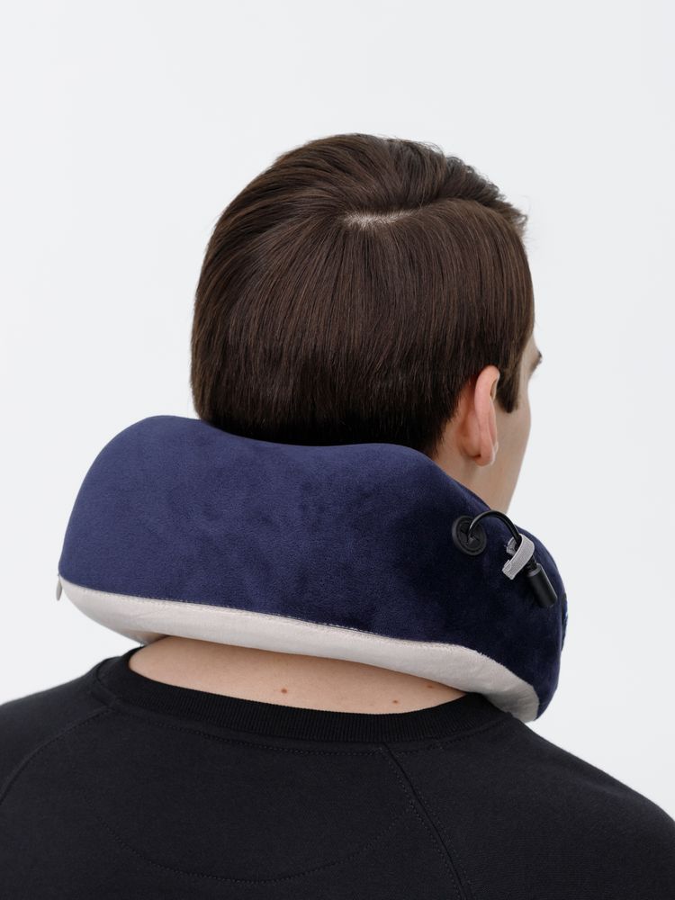 Дорожная подушка-массажер inRelax, синяя / Миниатюра модельного (1000)