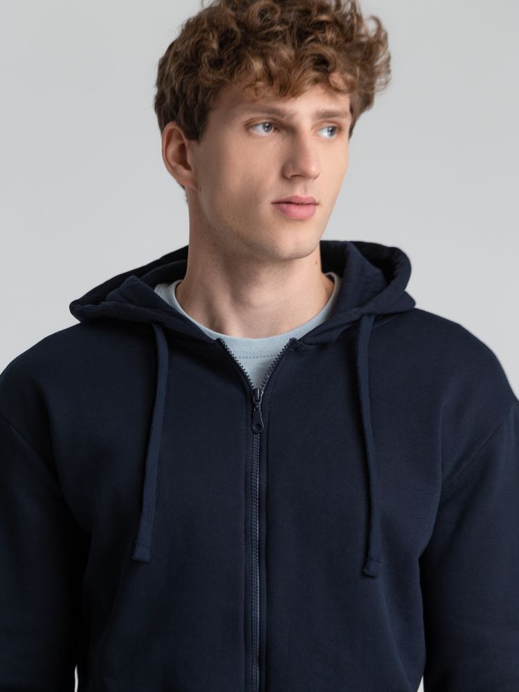 Толстовка на молнии с капюшоном Siverga 2.0 Heavy, темно-синяя / Миниатюра модельного (1000)