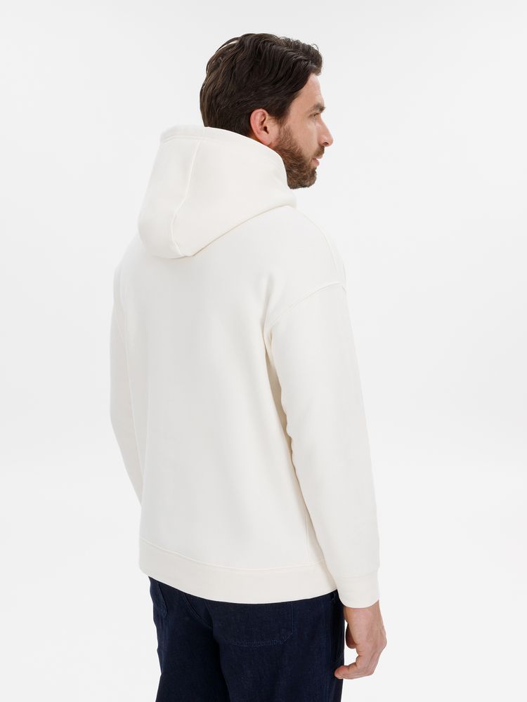 Худи оверсайз унисекс Snuggie, молочно-белое / Миниатюра модельного (1000)