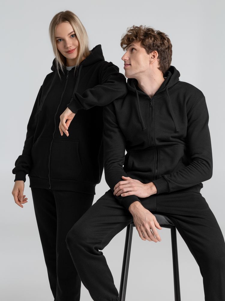 Толстовка на молнии с капюшоном Siverga 2.0 Heavy, черная / Миниатюра модельного (1000)