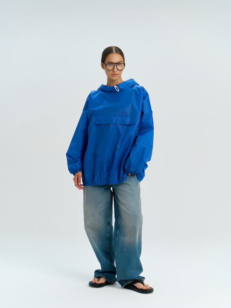 Дождевик-анорак Alatau, укороченный, синий, единый размер / Миниатюра модельного (1000)