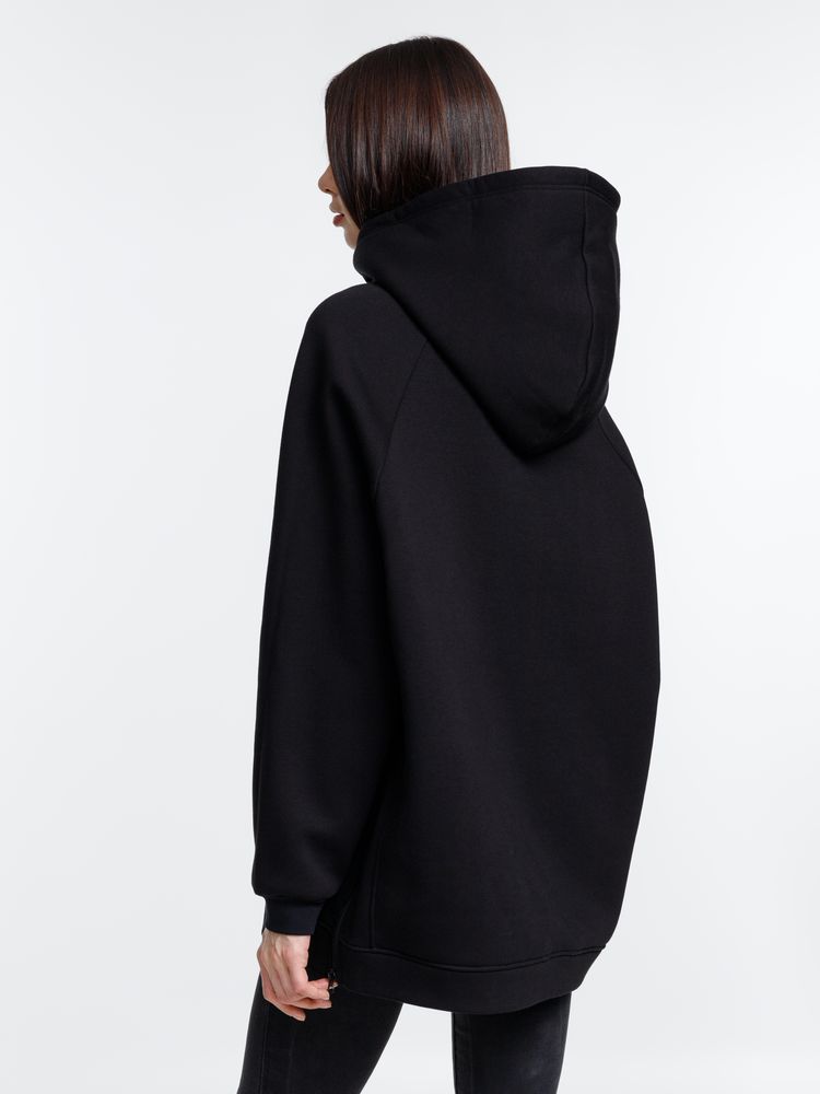 Худи унисекс оверсайз Easy Street, черное / Миниатюра модельного (1000)