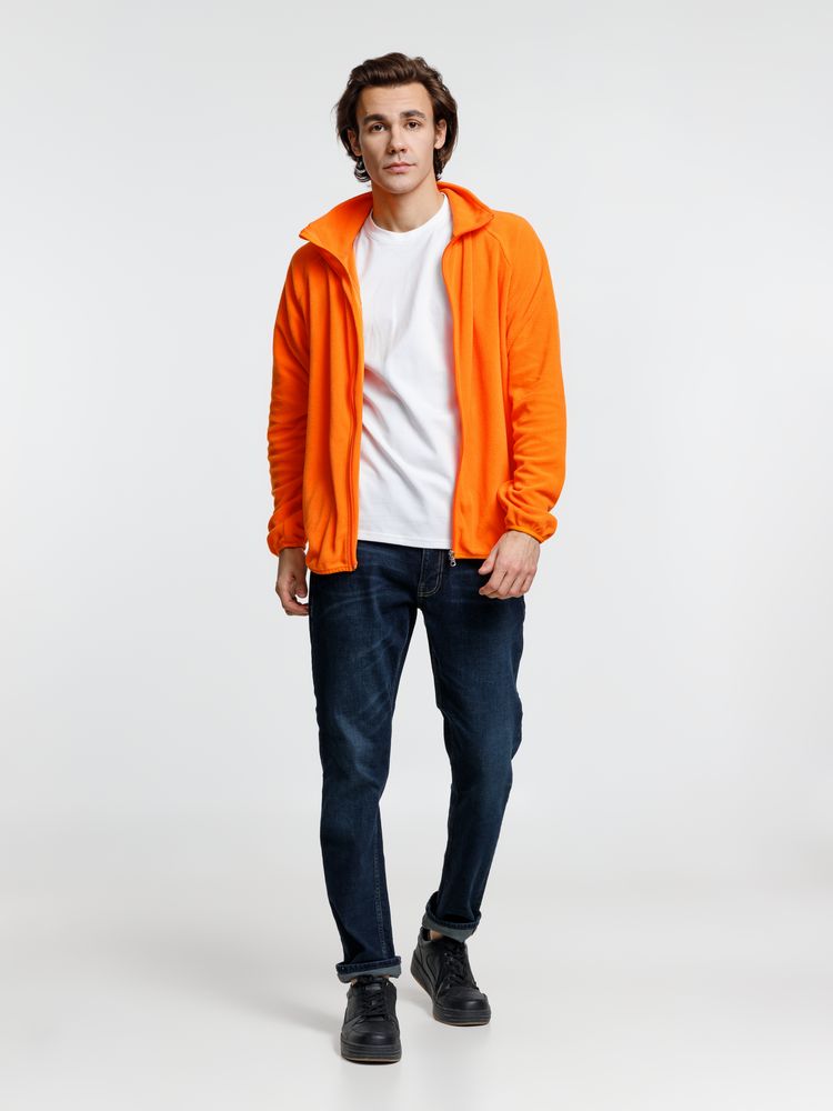 Куртка флисовая унисекс Fliska, оранжевая / Миниатюра модельного (1000)