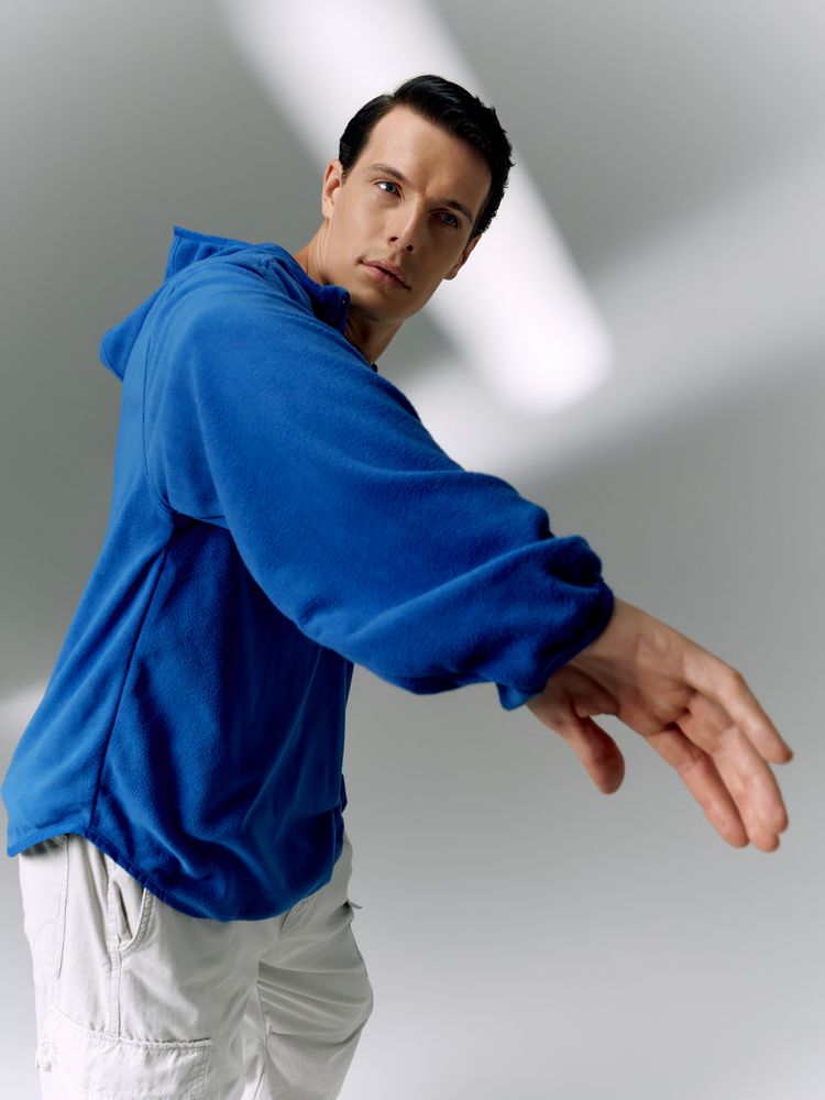 Анорак флисовый унисекс Fliska, ярко-синий / Миниатюра имиджевого (1000)