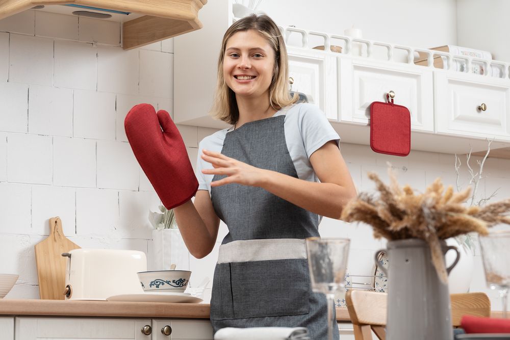 Прихватка-рукавица Settle In, красная / Миниатюра имиджевого (1000)