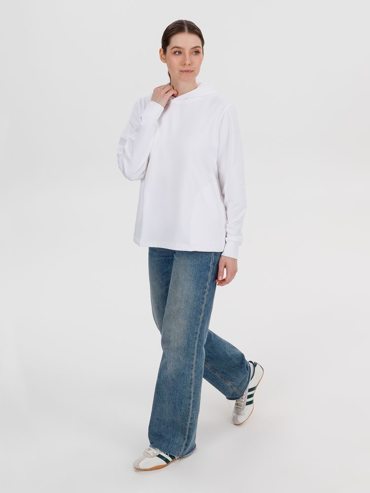 Худи унисекс Morfiss, белое / Миниатюра модельного (1000)