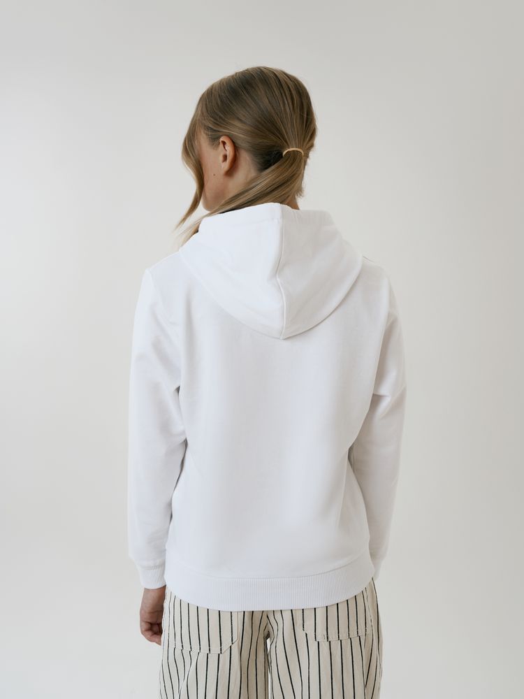 Худи детское Kirenga Kids 2.0, белое / Миниатюра модельного (1000)