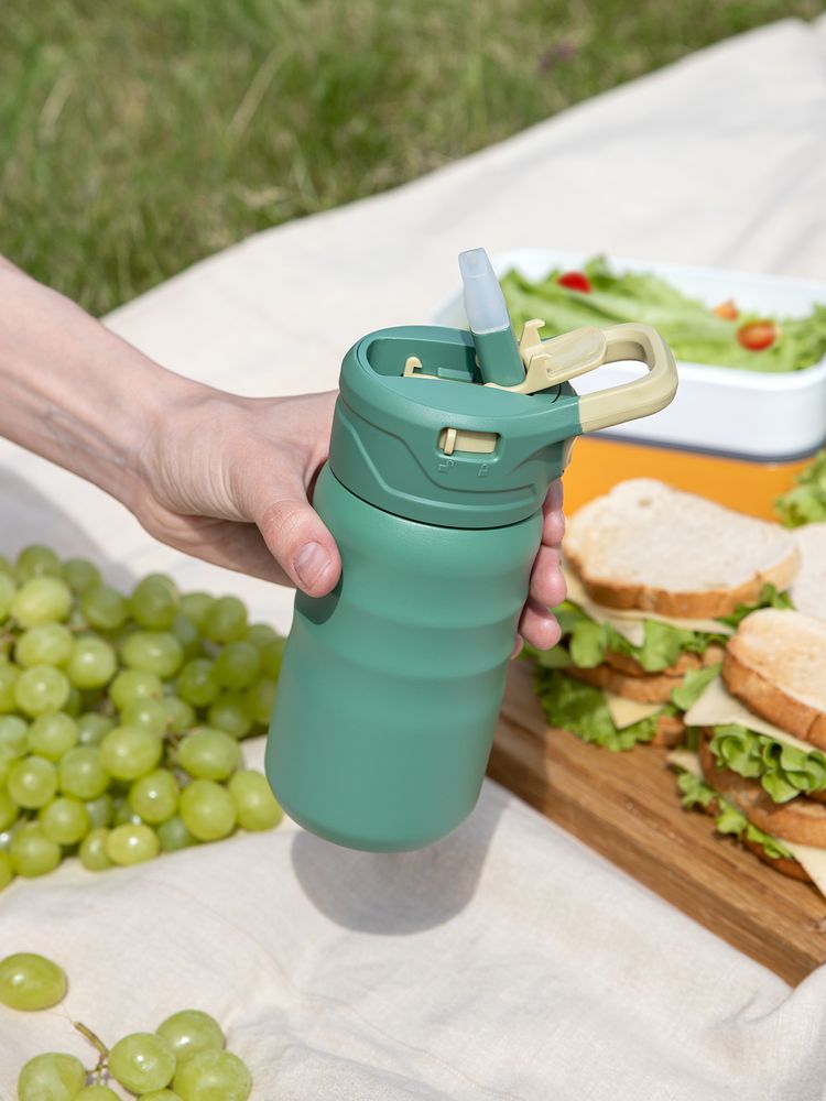 Термобутылка Fujisan 2.0 без логотипа, зеленая / Миниатюра имиджевого (1000)