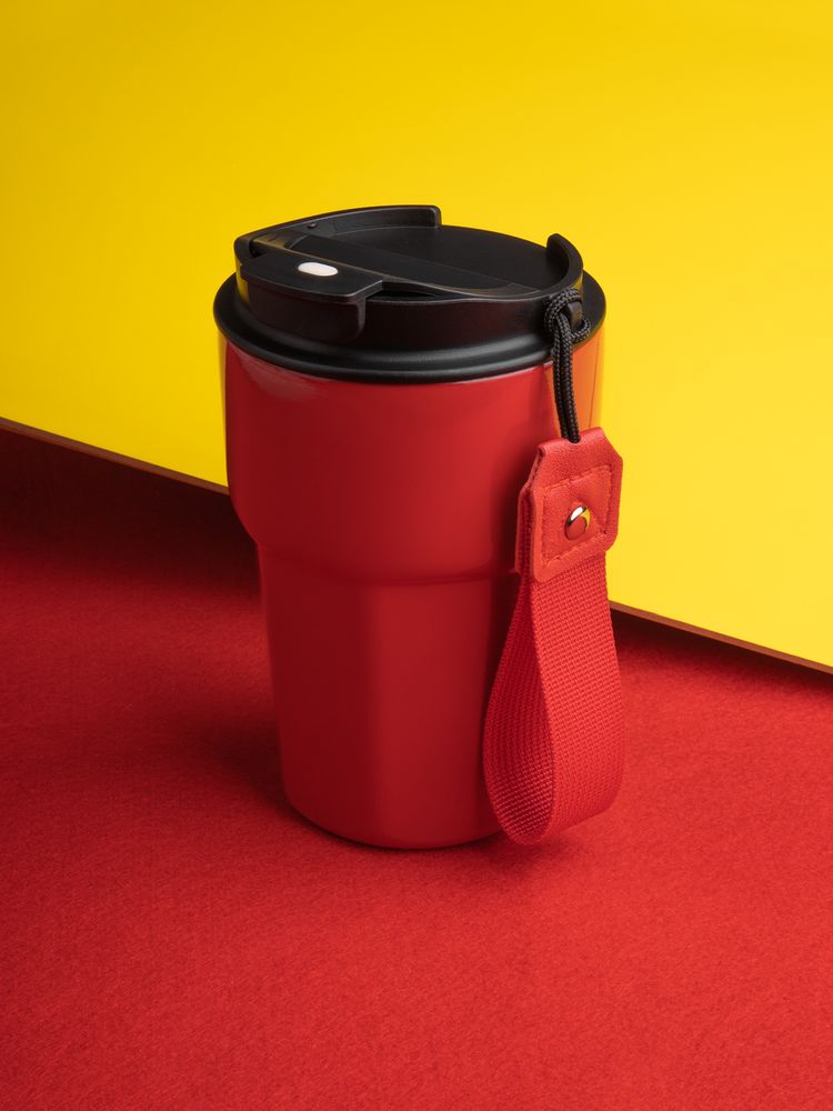 Термостакан Freshbrew, красный / Миниатюра имиджевого (1000)