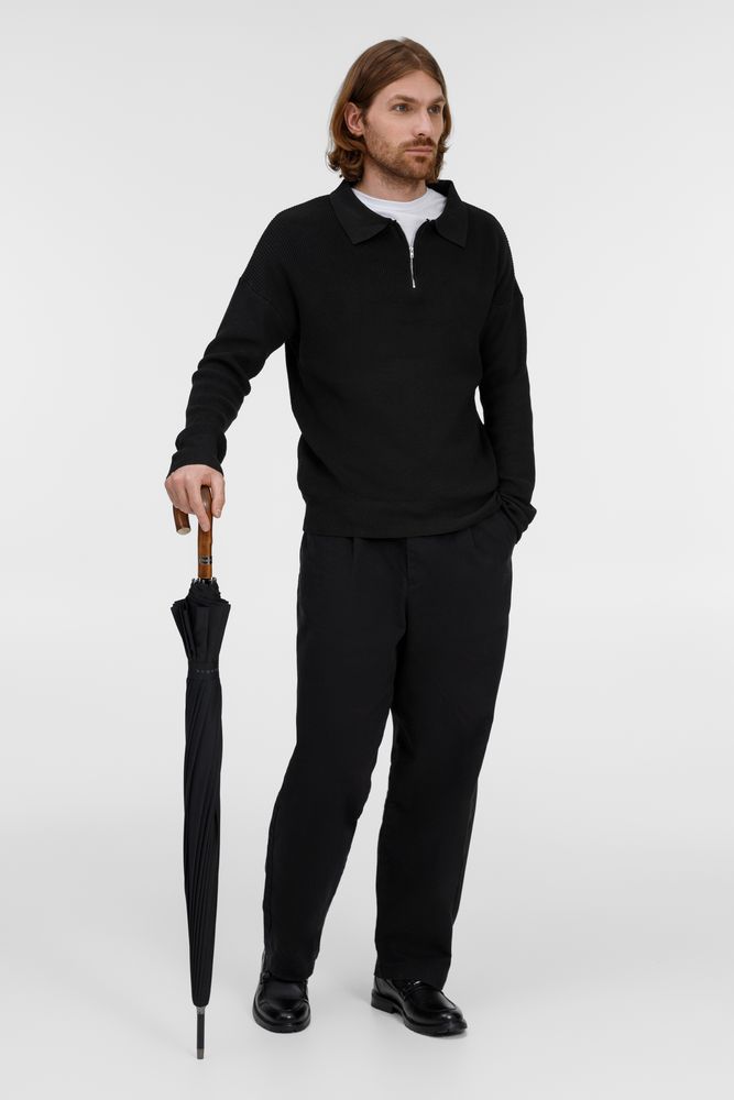 Зонт-трость Big Boss, черный / Миниатюра модельного (1000)