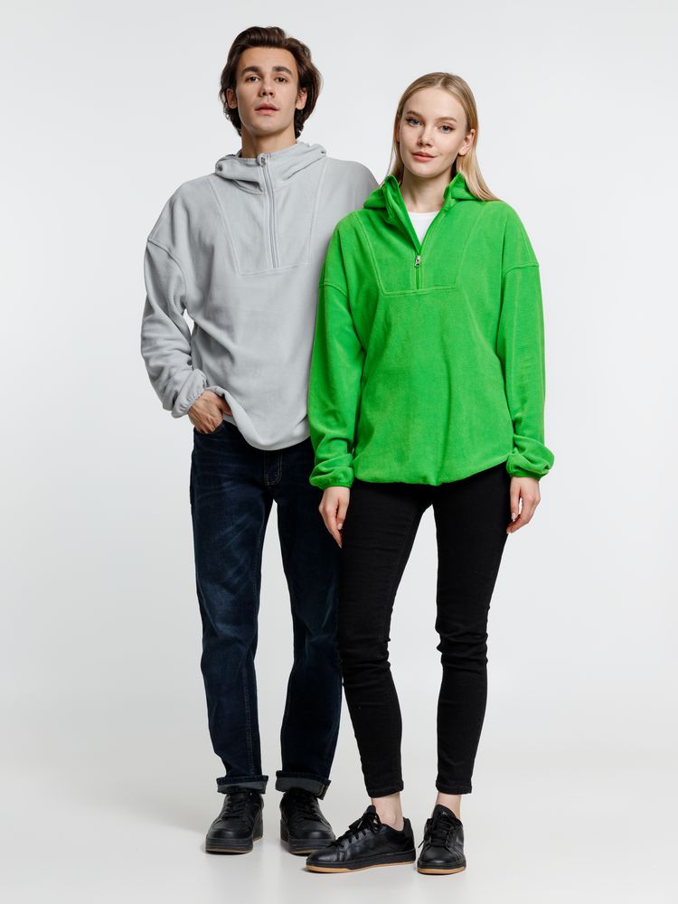 Анорак флисовый унисекс Fliska, зеленое яблоко / Миниатюра модельного (1000)