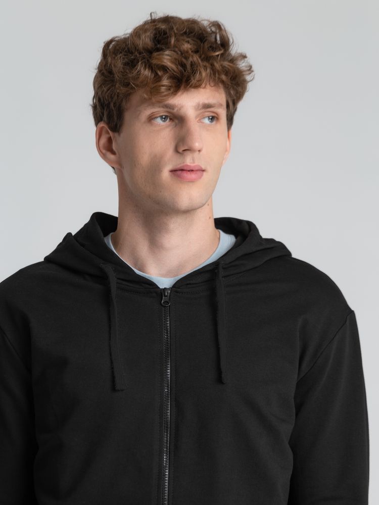 Толстовка на молнии с капюшоном Siverga 2.0, черная / Миниатюра модельного (1000)