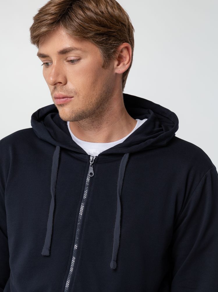 Толстовка на молнии с капюшоном Siverga 2.0, темно-синяя / Миниатюра модельного (1000)