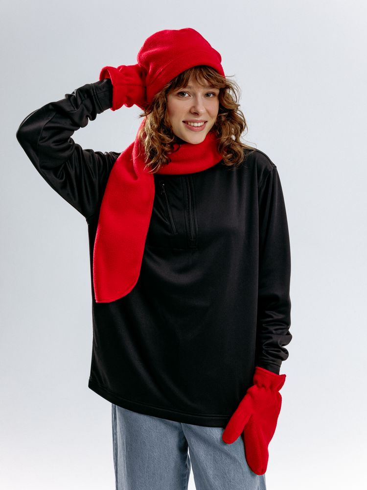 Варежки Fleecy, красные / Миниатюра модельного (1000)