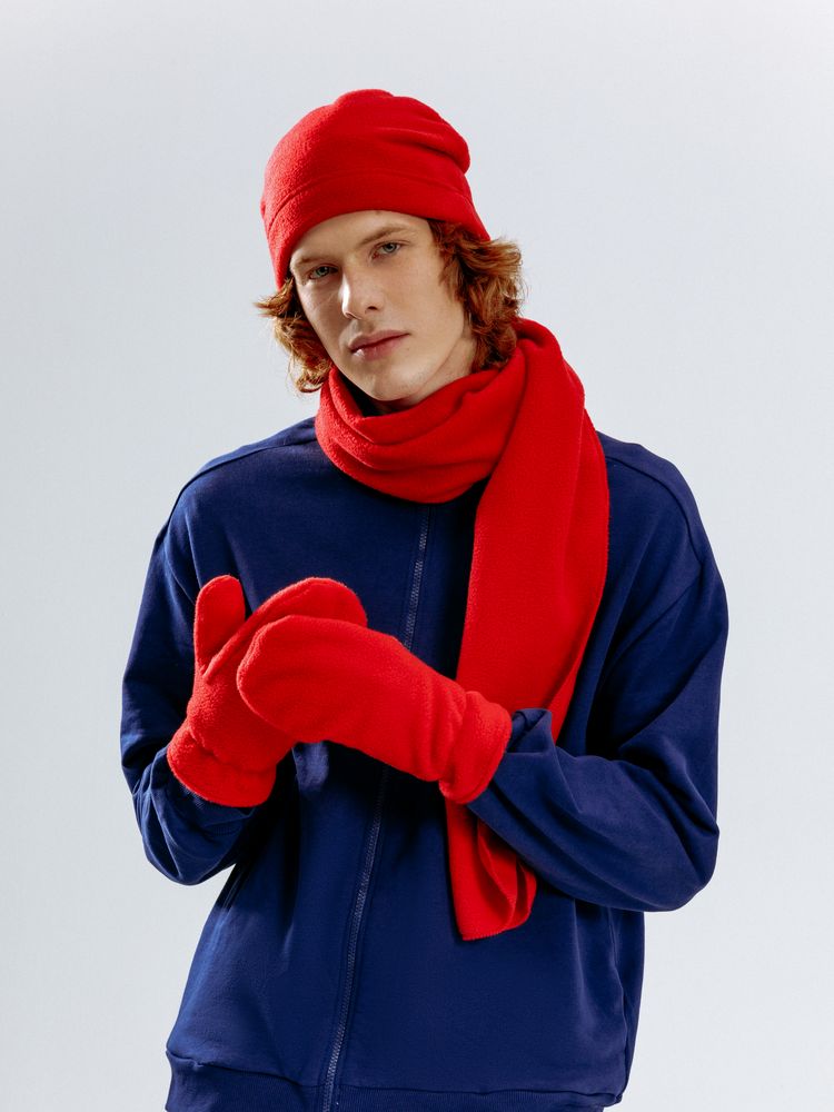 Варежки Fleecy, красные / Миниатюра модельного (1000)