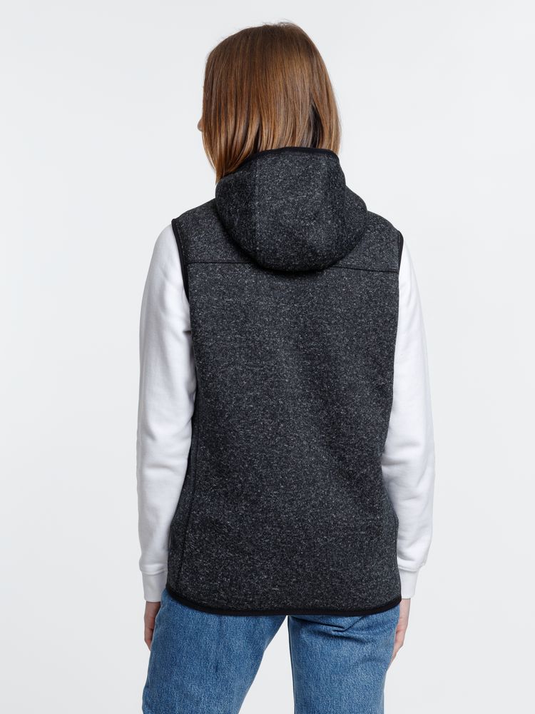 Жилет с капюшоном унисекс Gotland, черный / Миниатюра модельного (1000)