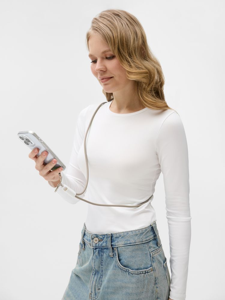 Кабель-ланьярд energyFlex Pro, серо-бежевый / Миниатюра модельного (1000)