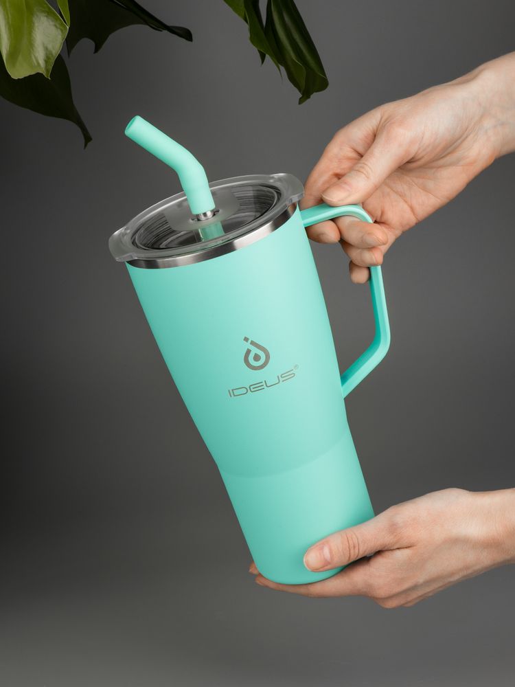 Термостакан Kasumigaoka, бирюзовый / Миниатюра имиджевого (1000)