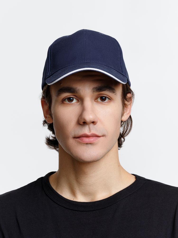 Бейсболка Buffalo, темно-синяя с белым / Миниатюра модельного (1000)