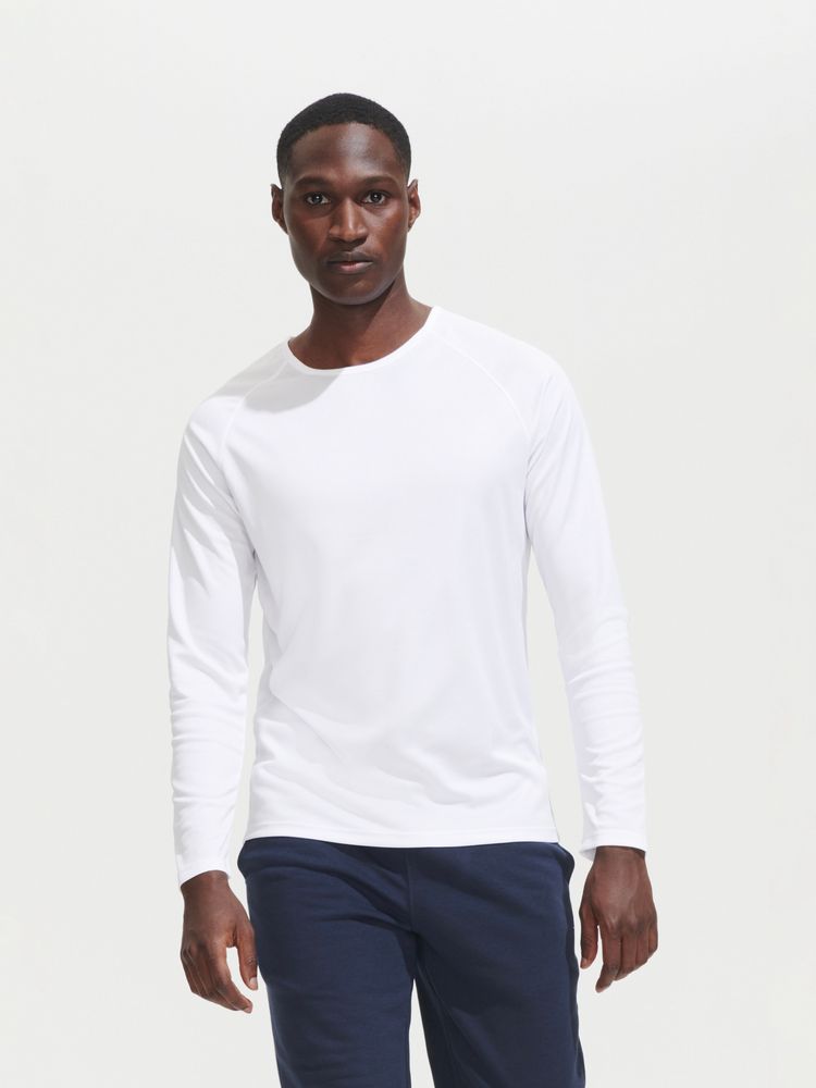 Футболка с длинным рукавом Sporty LSL Men, черная / Миниатюра имиджевого (1000)