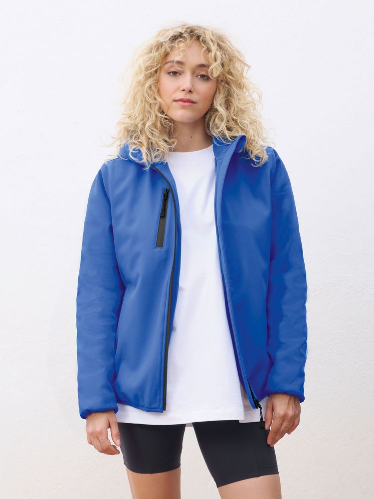 Куртка софтшелл с капюшоном женская Falcon Women, синяя / Миниатюра модельного (1000)