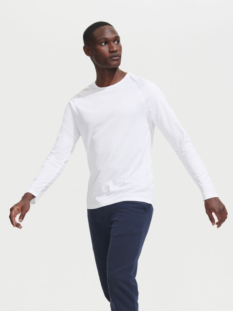 Футболка с длинным рукавом Sporty LSL Men, черная / Миниатюра имиджевого (1000)