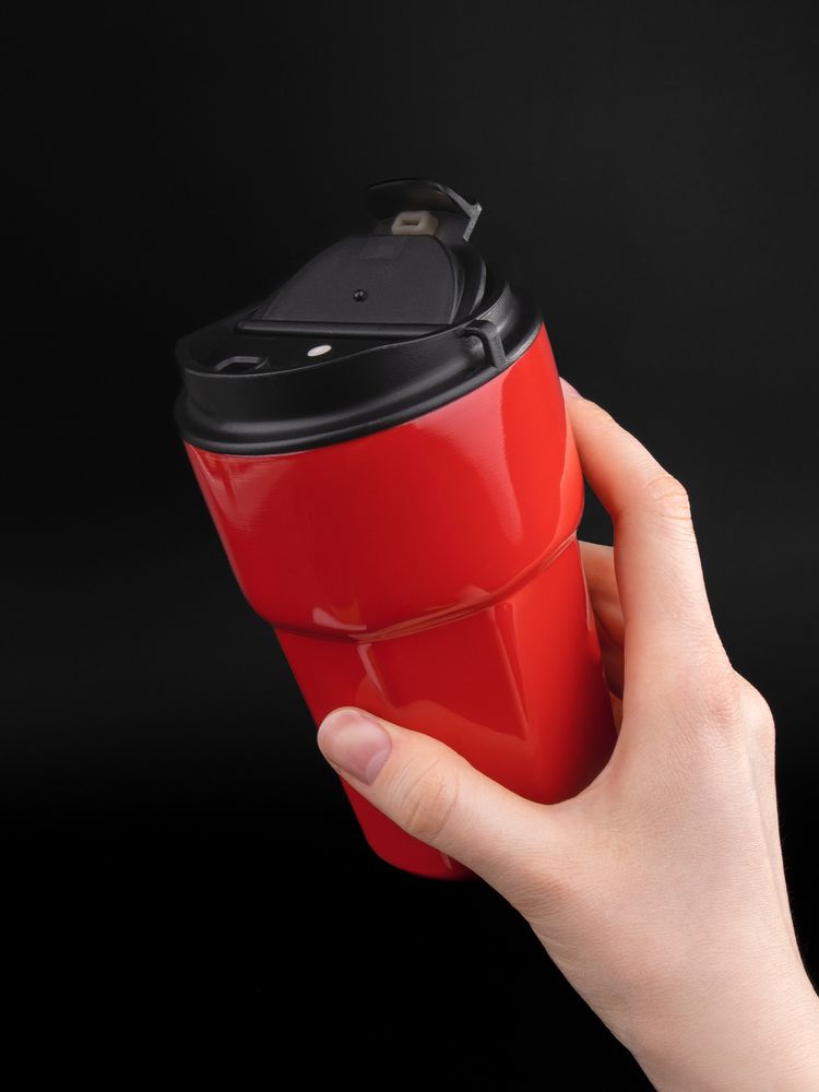 Термостакан Freshbrew, красный / Миниатюра имиджевого (1000)
