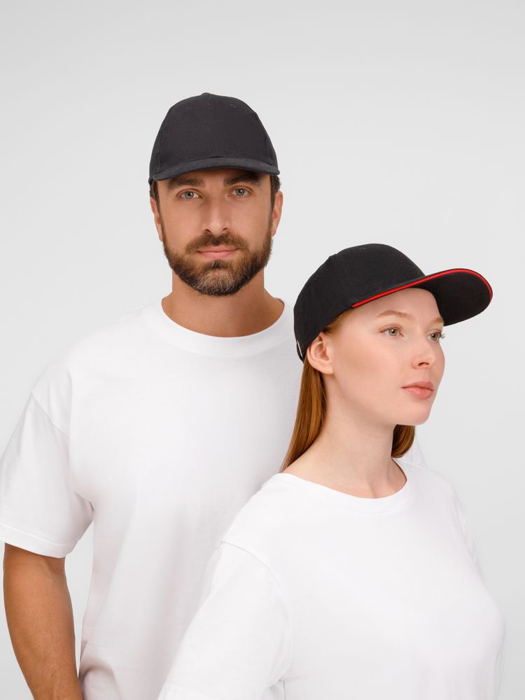 Бейсболка Buffalo, черная с красным / Миниатюра модельного (1000)